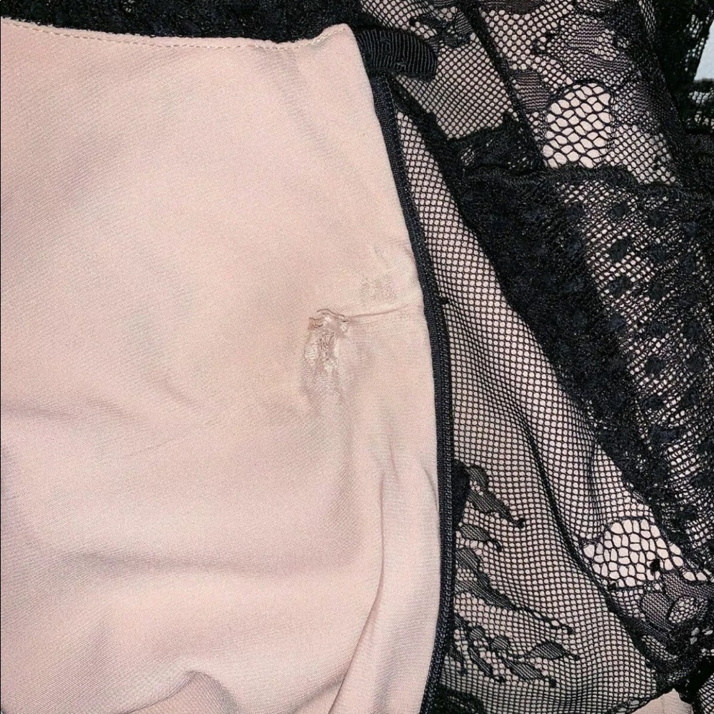 NWD ALEXIS *Helia* black nude lace ruffle dress S - Picture 5 of 7